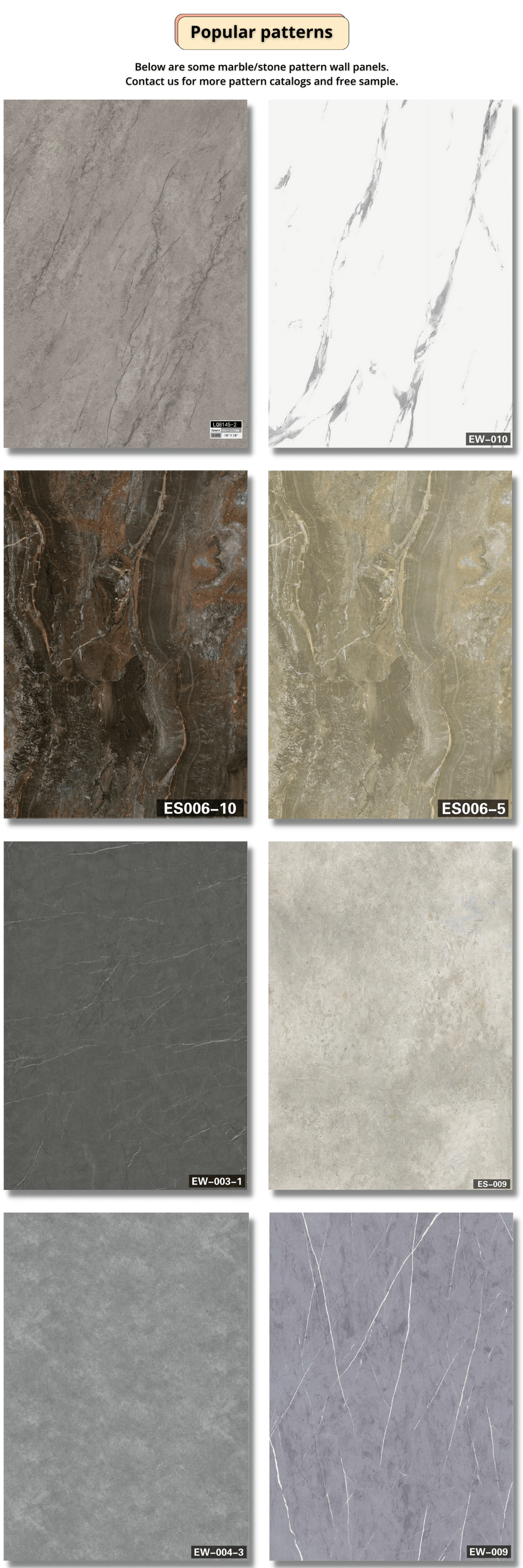 Waterproof Modern Wall Tile Spc Wall Panel for Bathroom