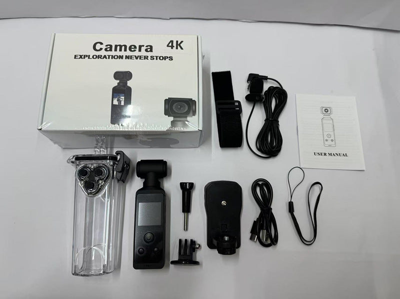 New4K Sports Digital Camera270Degree Rotating Lens Action Camera High Definition Handheld Camera