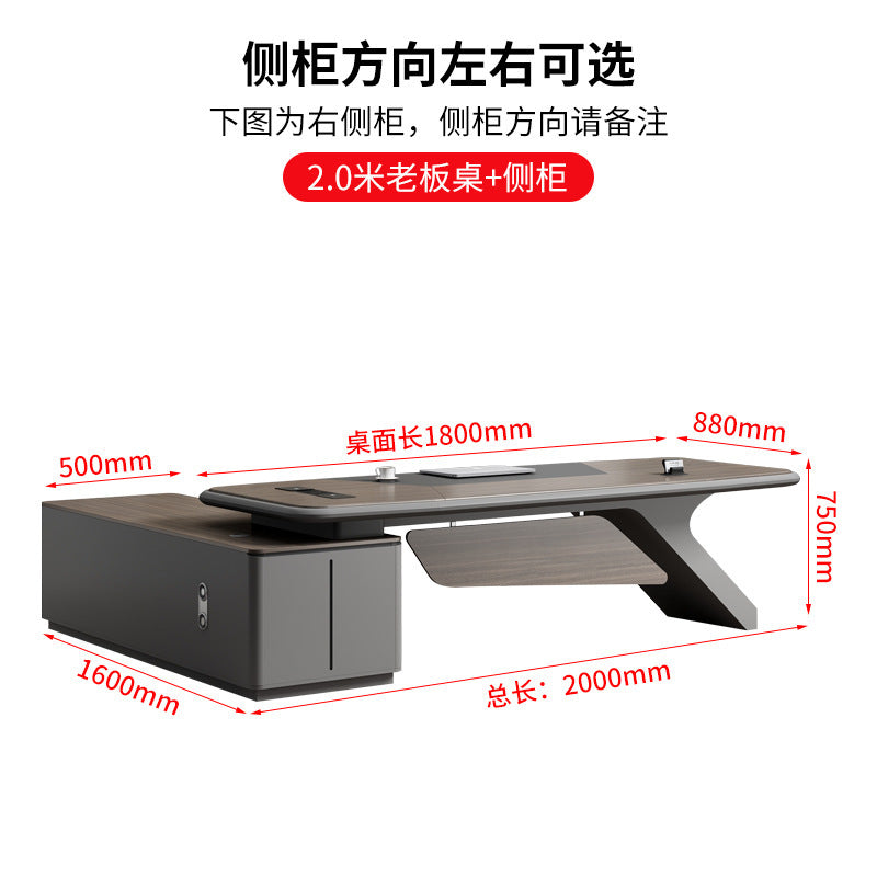 Painted Office Desk Executive Desk President Leader Chairman Boss Desk Office Manager Desk Office Desk and Chair Set