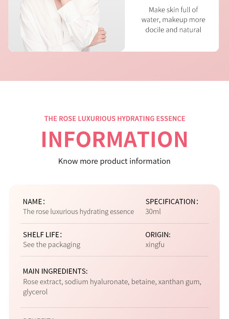 Plant Essence Serum SADOER Aloe Vera Rose Chamomile Hydrating Moisturizing  Foreign Trade Wholesale