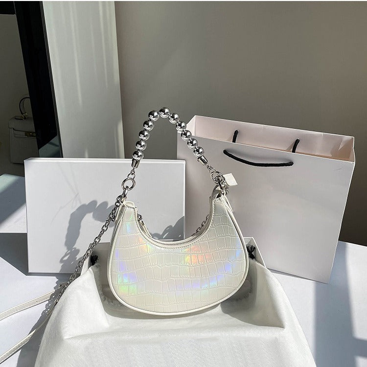 Spring ins Niche New Style Underarm Bag Versatile New Single Shoulder Crossbody Bag for Women Light Luxury Stone Pattern Women's Bag