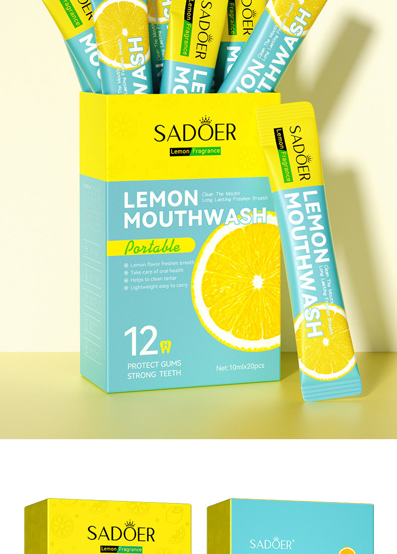 Mouthwash Box Set SADOER Disposable Portable Oral Cleaning Care  Foreign Trade Wholesale