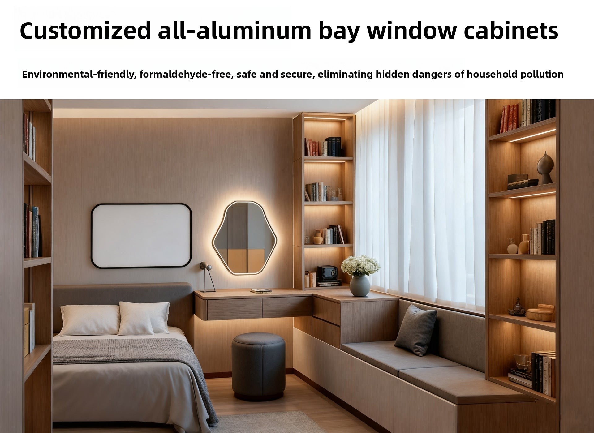 Custom Whole House Wardrobe Aluminum Alloy Modern Simple Home Bedroom Storage Integrated Cabinet Overall Floor-standing Manufacturer