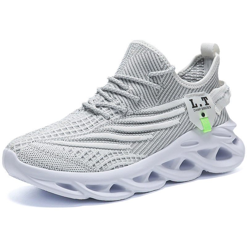 2025Foreign Trade Large Size Mesh Breathable Running Shoes Summer Trendy Versatile Sports Shock Absorption Wear-resistant Casual Shoes