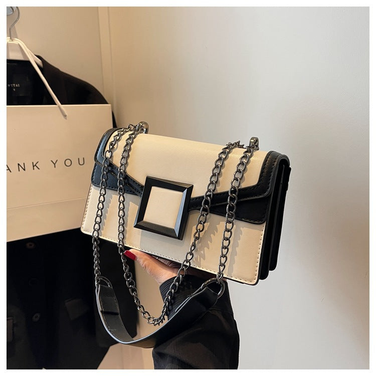 Niche Design Crossbody Bag for Women2024New Trendy Spring Fashion Quilted Chain Bag Textured Single Shoulder Small Square Bag