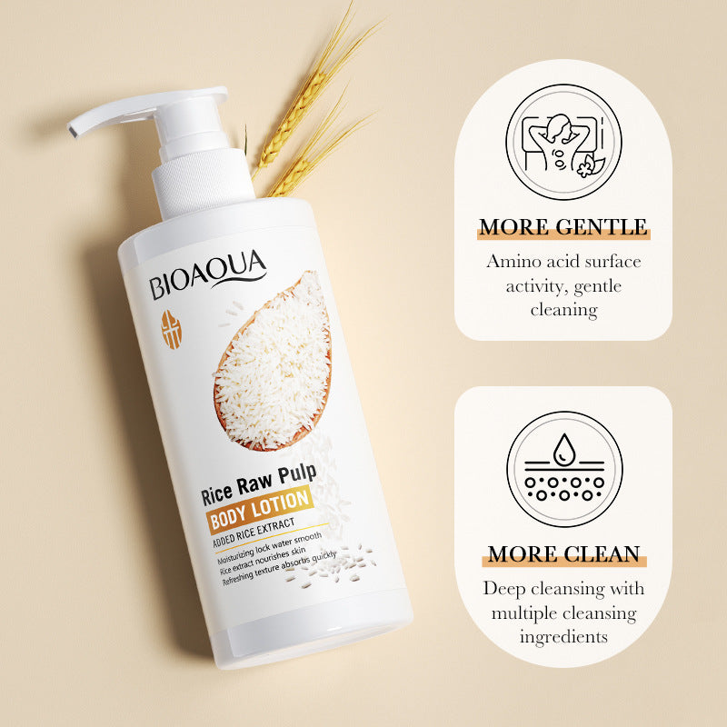 Body Lotion250ml BIOAOUA Rice Moisturizing Hydrating Lotion  Wholesale