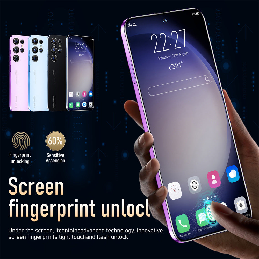Mobile Phone Inch Straight Board Large Battery1TB Android13System European and American Version16+1TS23Ultra Large Battery Long Battery Life