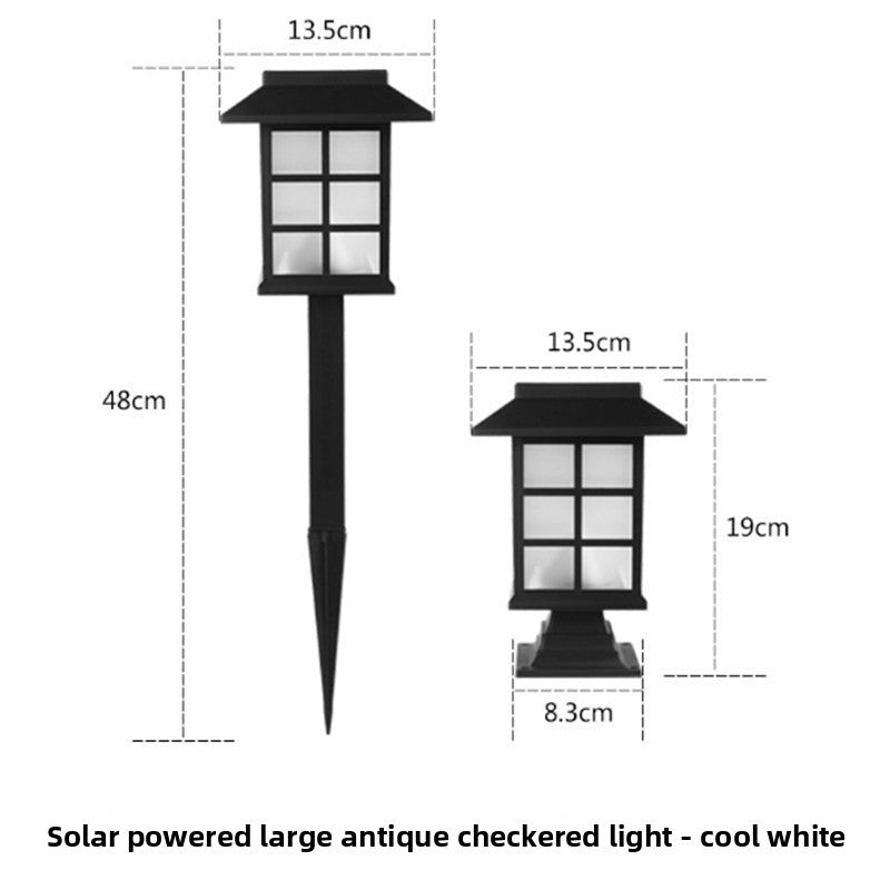 New Solar Lawn Light Garden Light Outdoor Waterproof Garden Villa Ground Light Landscape Decoration Dual-use Street Light