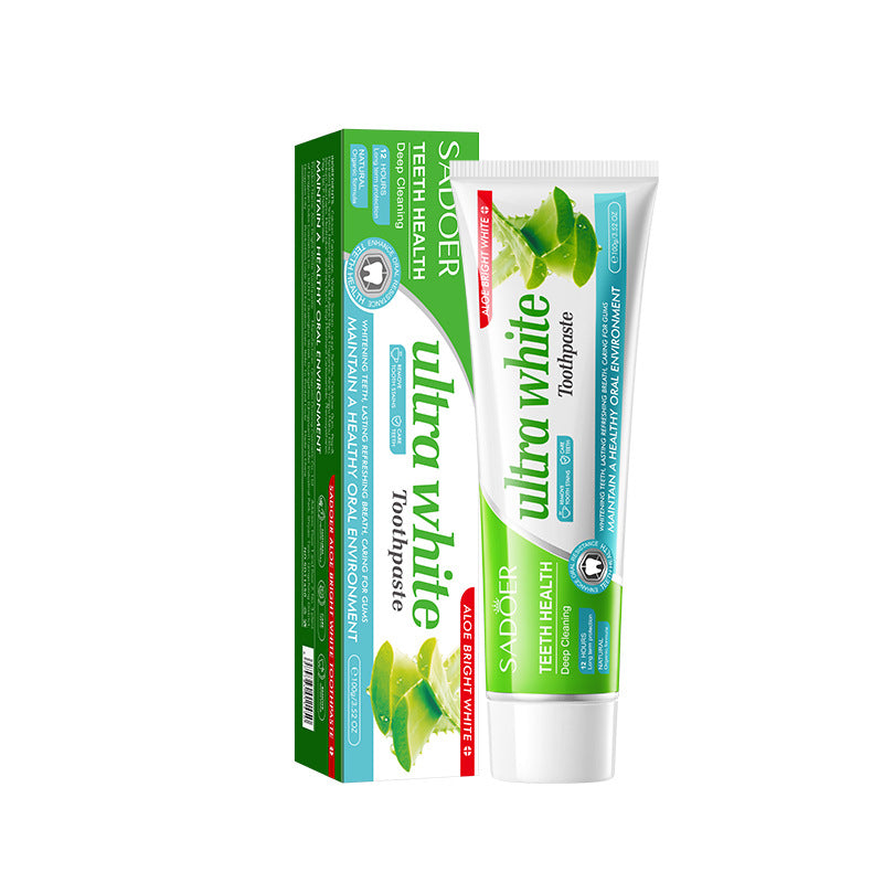 Rose Salt Brightening Stain Removal Toothpaste SADOER Oral Teeth Gum Care Plant-Based Toothpaste  Wholesale
