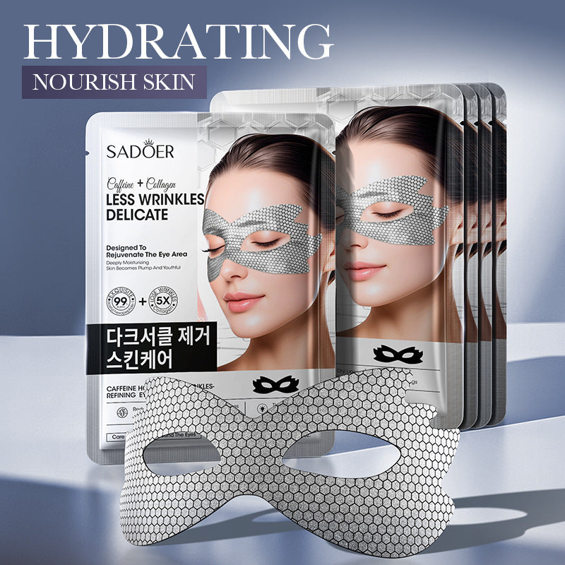 Caffeine Honeycomb Firming Eye Mask SADOER Moisturizing and rejuvenating eye mask patch  wholesale