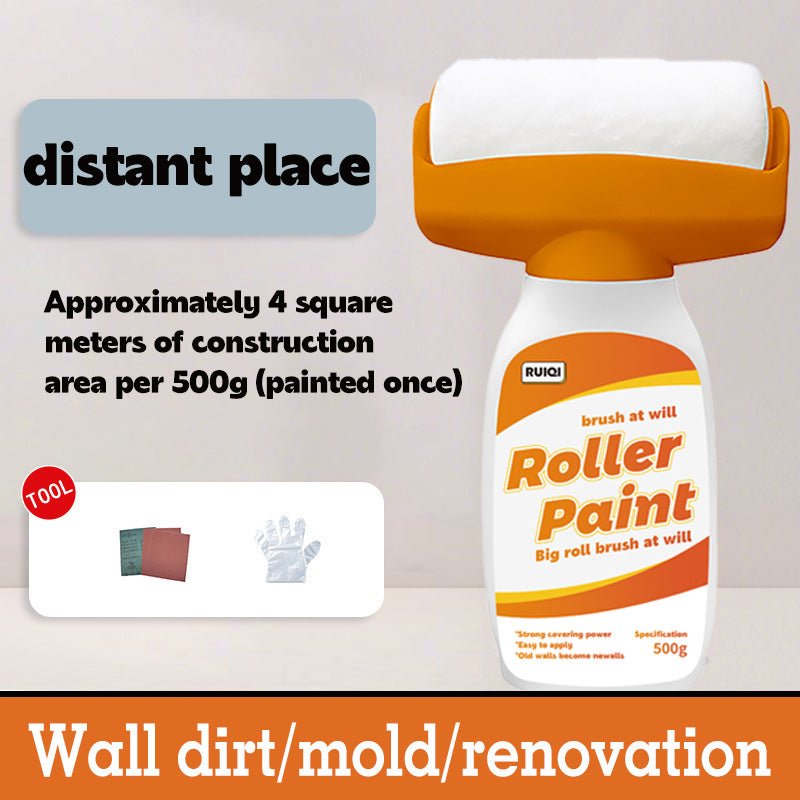 Hot-Selling Indoor Wall Roller Paint Water-Based Odorless Latex Paint with Roller Brush for Wall Renovation and Repair