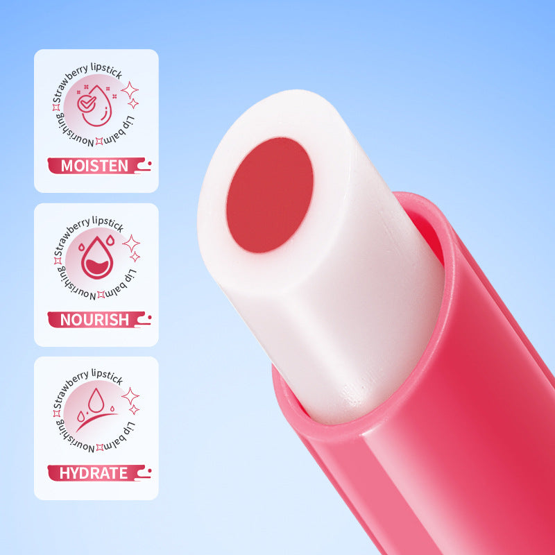 Fruit Filled Temperature Changing Lip Balm SADOER Hydrating Moisturizing Temperature Changing Lip Balm for Foreign Trade