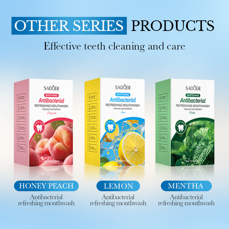 Mint Antibacterial Refreshing Mouthwash13mlSADOER Nude Cleaning Mouthwash Cross-Border Wholesale