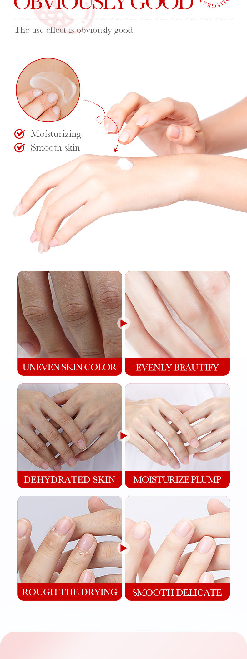 Red Pomegranate Hand Cream30g SADOER Moisturizing, moisturizing and refreshing hand cream cross-border foreign trade wholesale