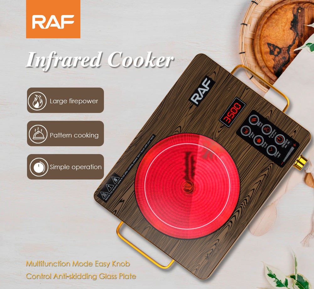 European-style Household High-power Intelligent Electric Ceramic Stove Multifunctional Stir-Fry Light Wave Energy-Saving Induction Cooker3500W