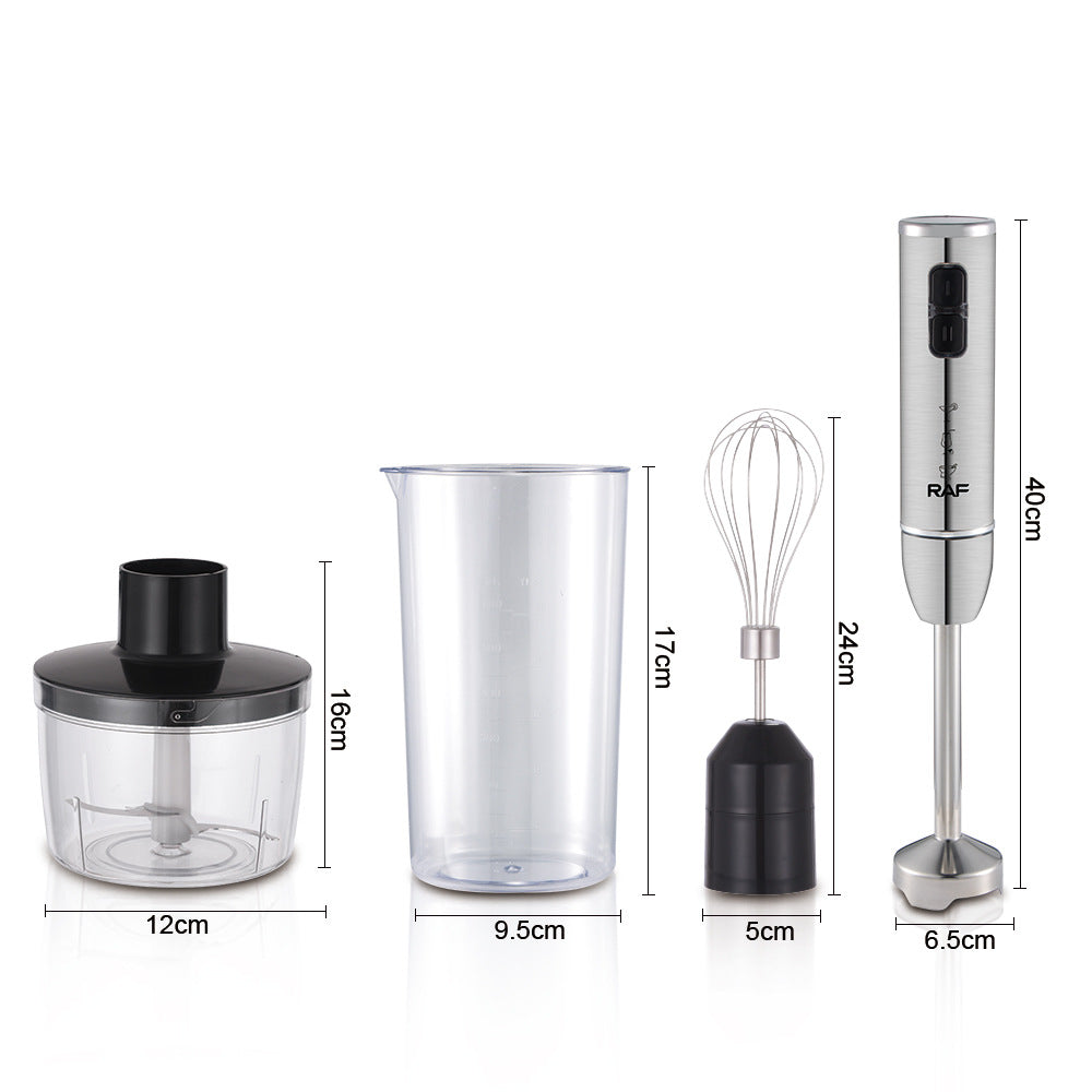 RAF EU Standard Electric Egg Beater Household Handheld Egg Beater Cream Whisk4Set R.3007