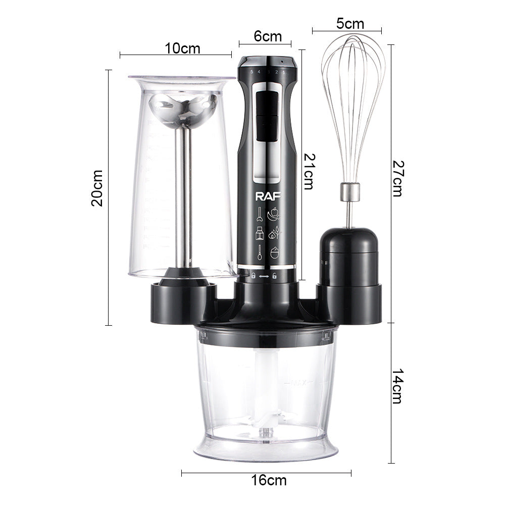 RAF EU Standard Multifunctional Kitchen Handheld Cooking Stick Baby Food Electric Stirring Stick Cooking Machine Juicing and Chopping