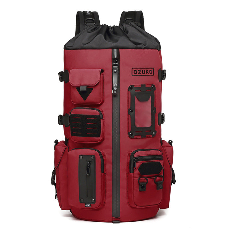 OZUKO Basketball Backpack Men's Large Capacity Waterproof Backpack Sports Bag Multifunctional Outdoor Trendy Brand Backpack