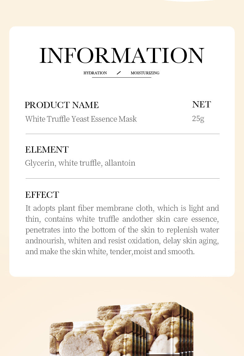 Mask BIOAOUA White Truffle Moisturizing Caviar Nourishing Resurrection Grass Hydrating  Wholesale