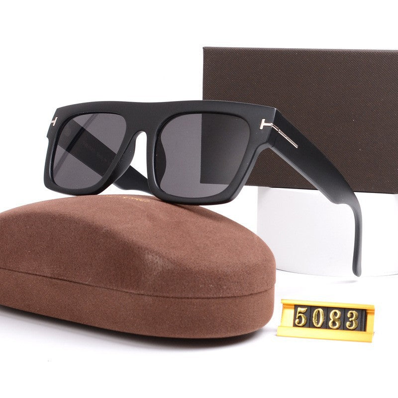 Designer Sunglasses T Square Large Frame for Men and Women Fashion Wholesale Sunglasses Non-Prescription Glasses5083Tide