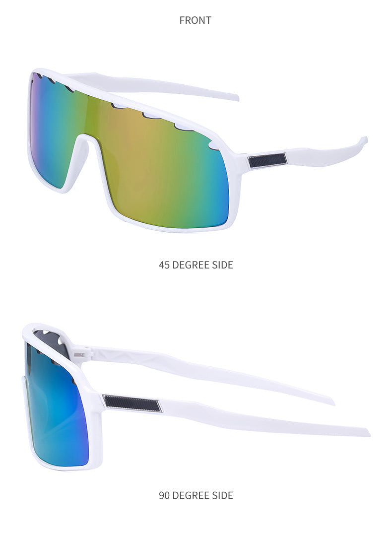 New Colorful Cycling Glasses for Men1998One-piece sunglasses European and American fashion outdoor sports sunglasses
