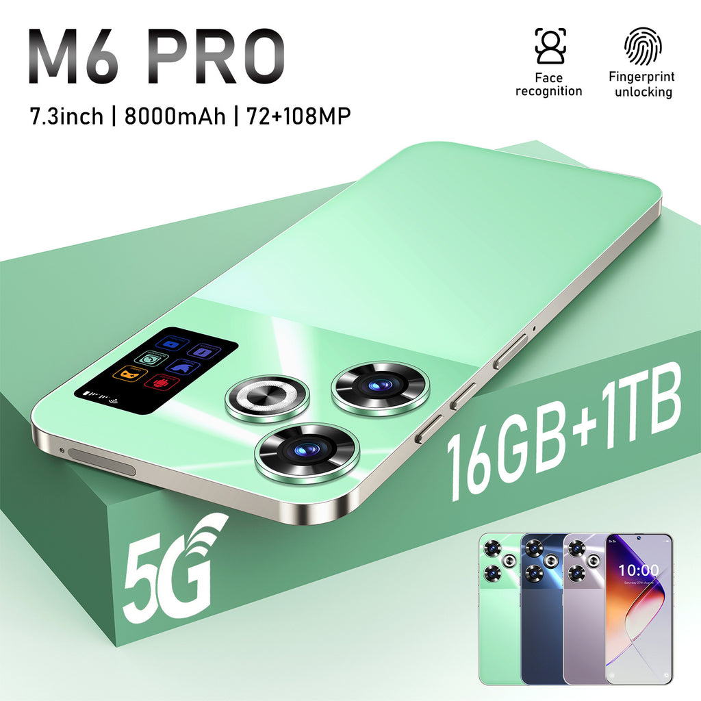 New Hot M6 PRO7.3Inch16+1T Android All-in-One Smartphone Source Available