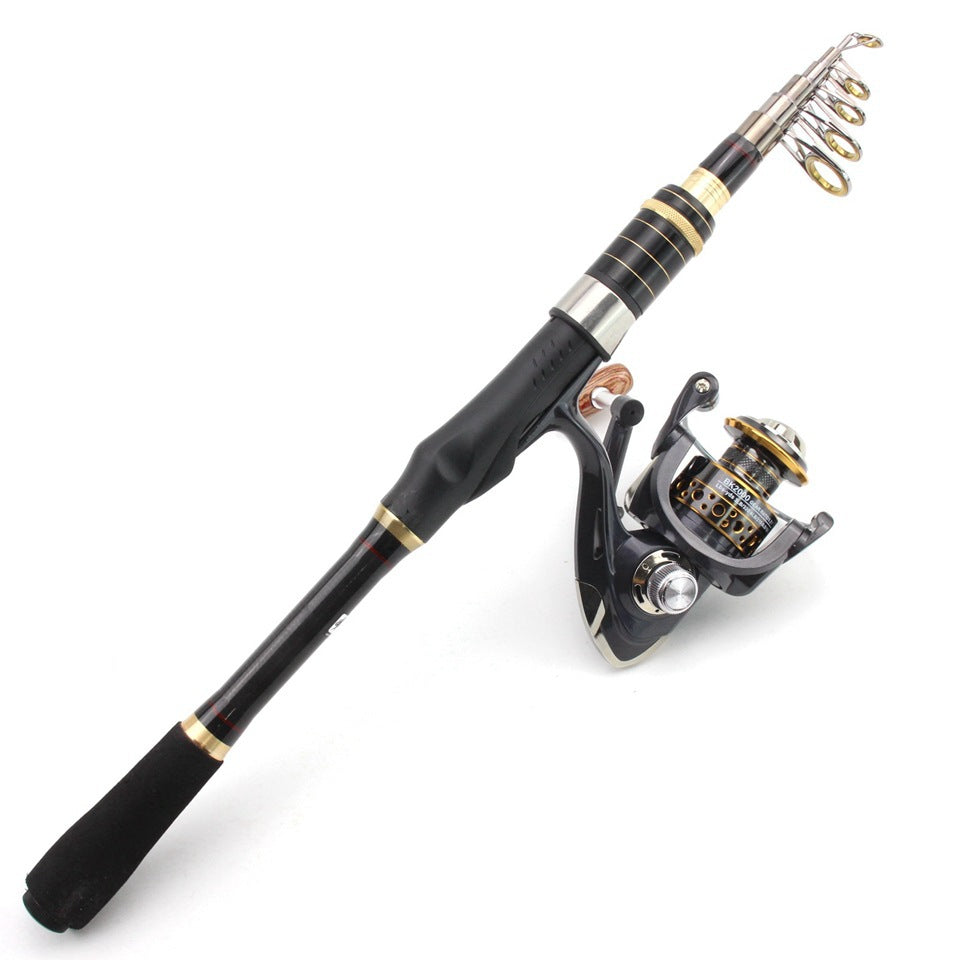 Ultra-short Portable European Carp Fishing Set Fishing Gear Combination European and American Popular Fishing Rod Can Be Used FBA
