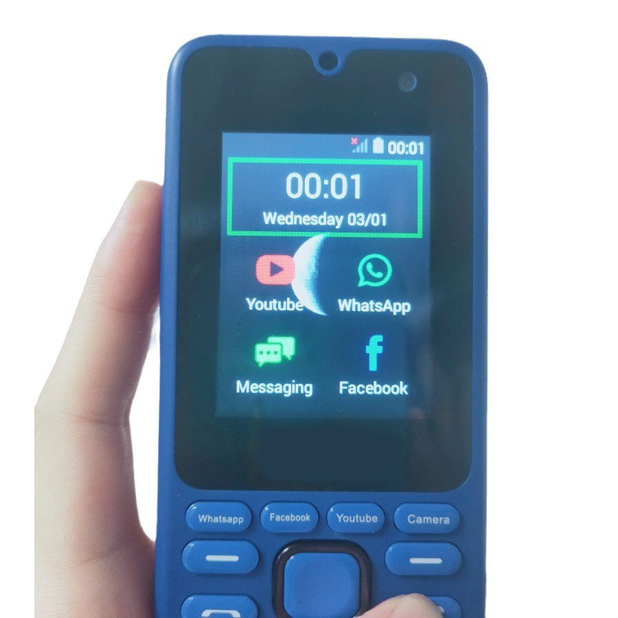1+8GB 3G/4G Button Elderly Mobile Phone Function Machine Support whatsApp/FB/Youtube/Google