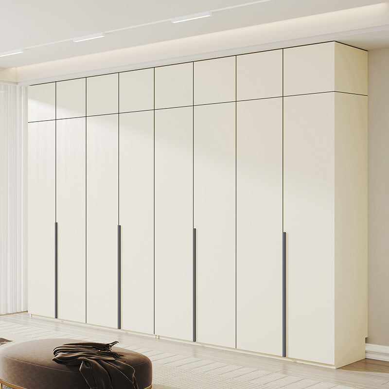 European Pine Board Full-Height Wardrobe3.0/2.8/2.7/2.6/2.5m Mi Light Luxury Bedroom Storage Cabinet