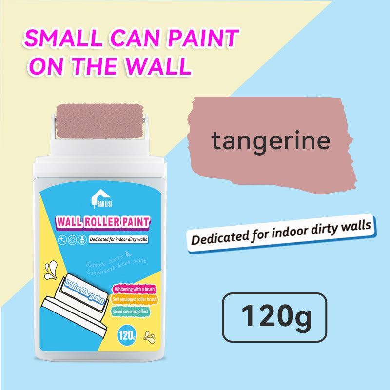 Wall Small Roller Brush Paint Cocoa Roller Dirty Graffiti Renovation Color Change Latex Paint Portable Water-Based Interior Wall Paint