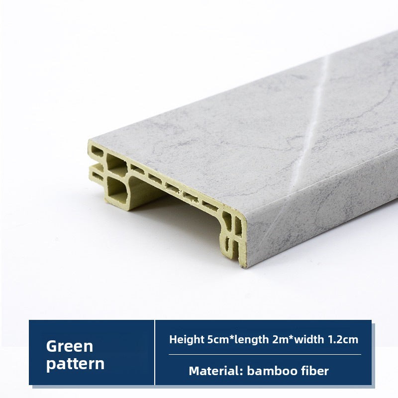 Baseboard, wood-plastic baseboard, project delivery guarantee, bamboo-wood fiber baseboard, wall corner trim pvc Skirting board