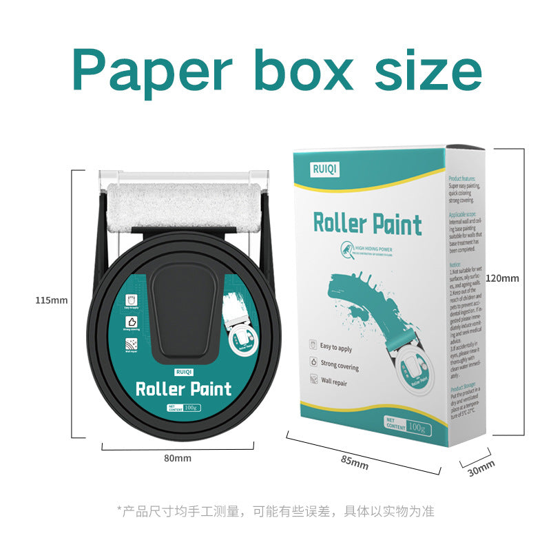 Manufacturer Small Roller Paint Water-Based Odorless Latex Paint Wall Repair Paint Small Roller Brush White Wall Restoration Stain Removal Magic Household Paint