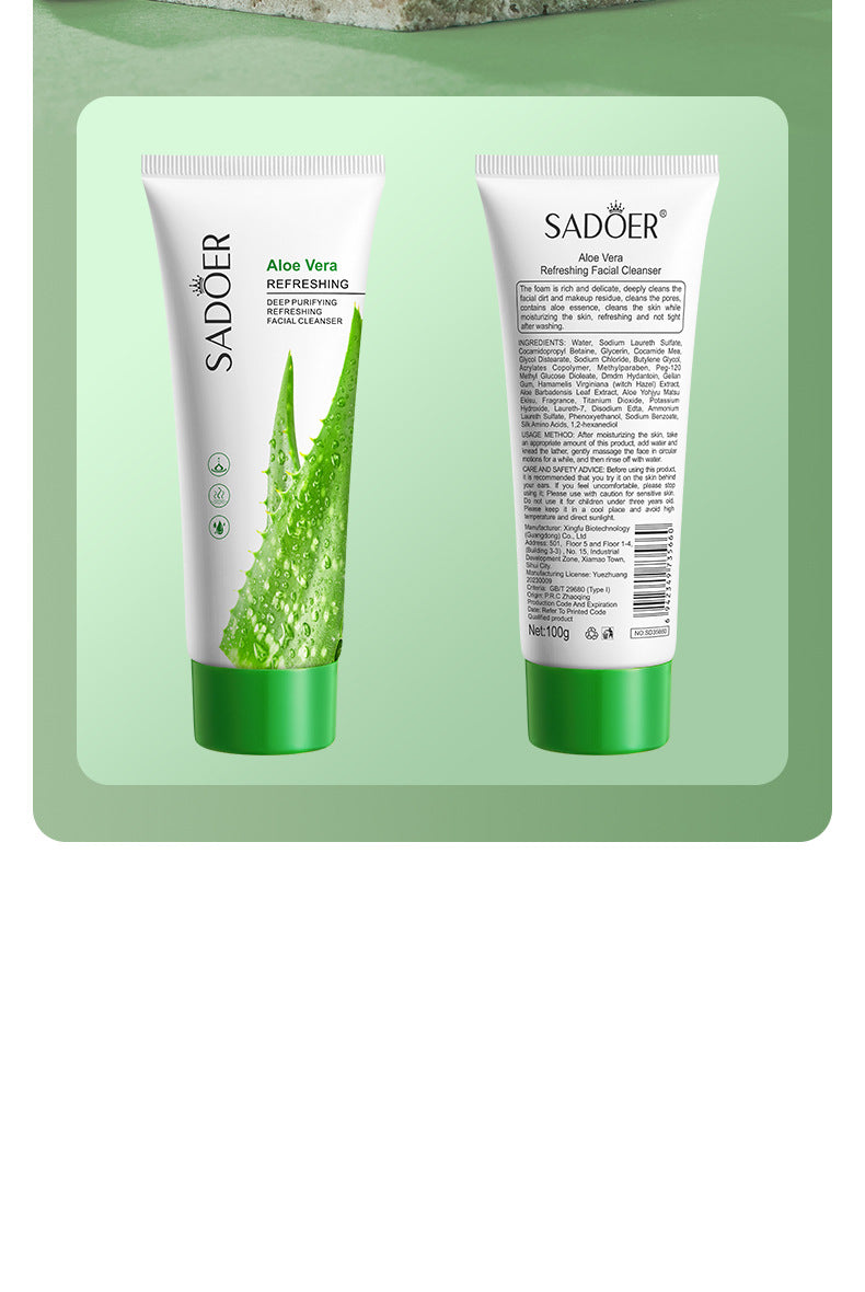 Facial Cleanser SADOER Rose Facial Cleanser100g Deep Cleaning  Foreign Trade Live Wholesale