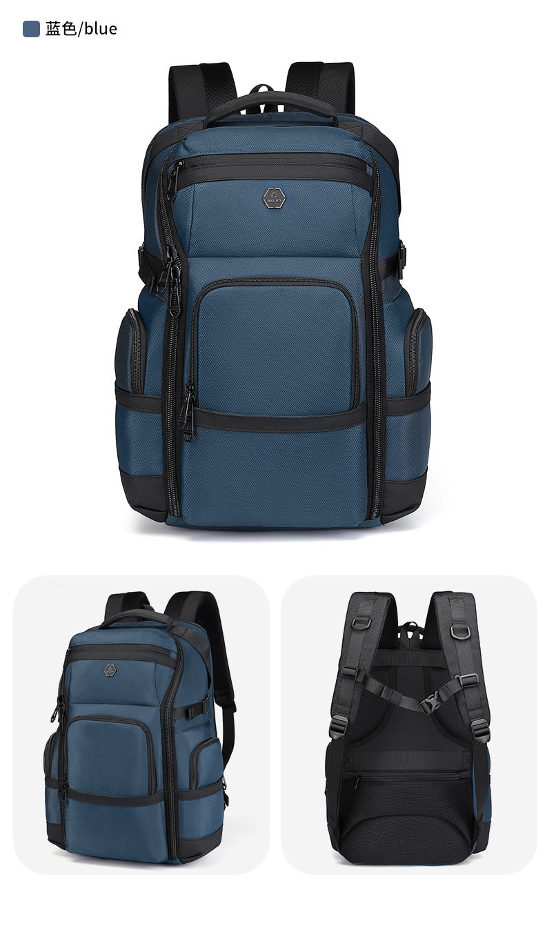 Business Backpack Men's Large Capacity Waterproof Computer Bag Multifunctional commuter backpack with a simple and sophisticated feel