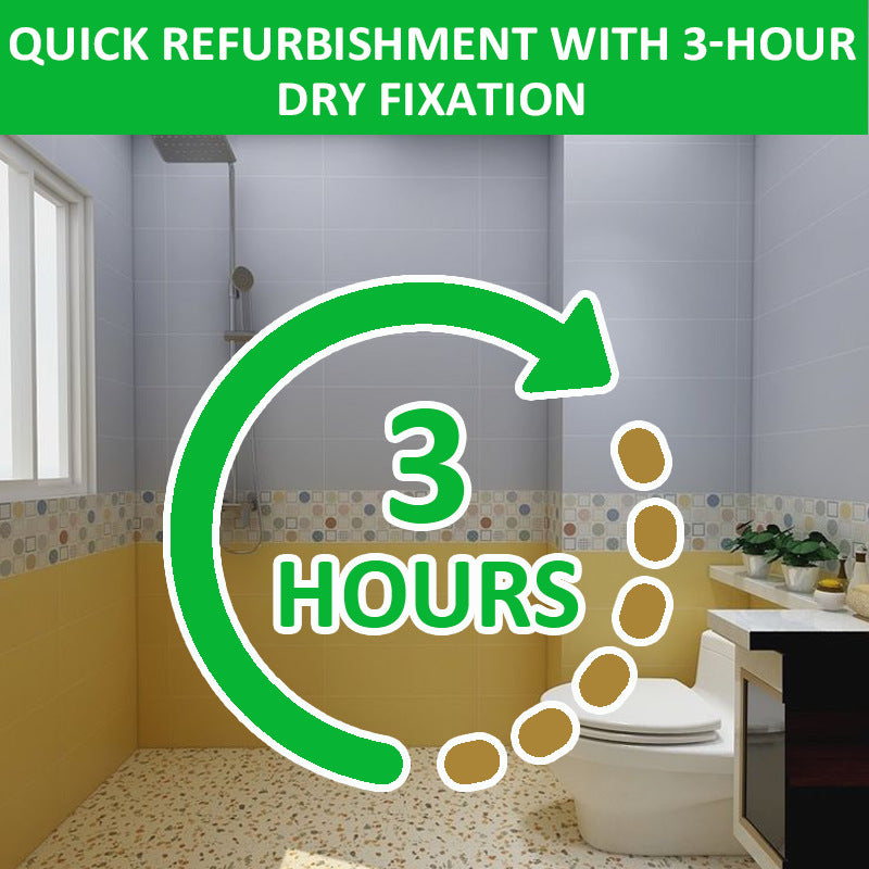 Water-based Tile Paint Bathroom Renovation Color Change Floor Coating Waterproof Wear-resistant Glass Latex Paint Mildew-proof
