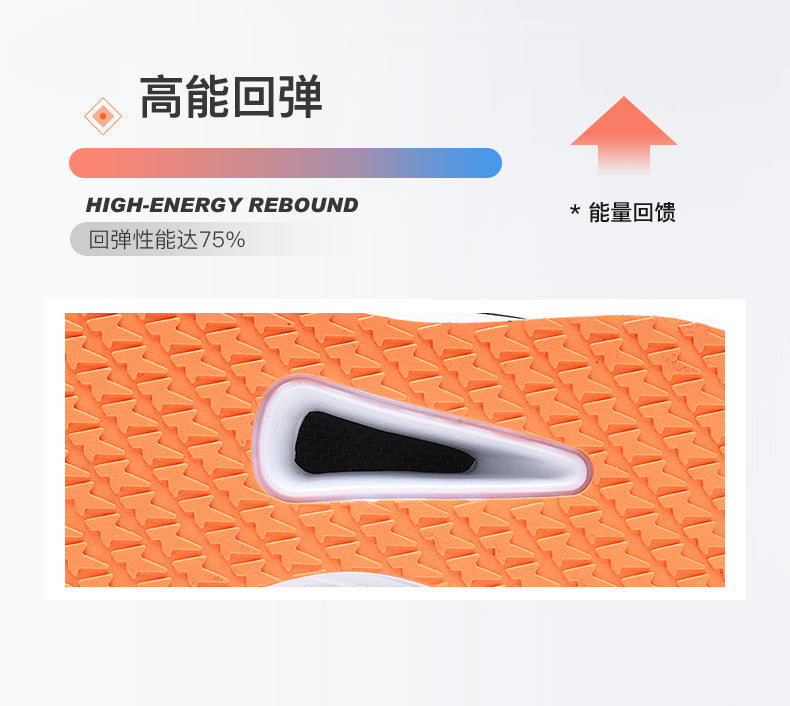 Spring New Ultra-Light Carbon Plate Sports Shoes Large Size Shock Absorption Breathable Running Shoes Racing Sports Soft Sole Men's Shoes