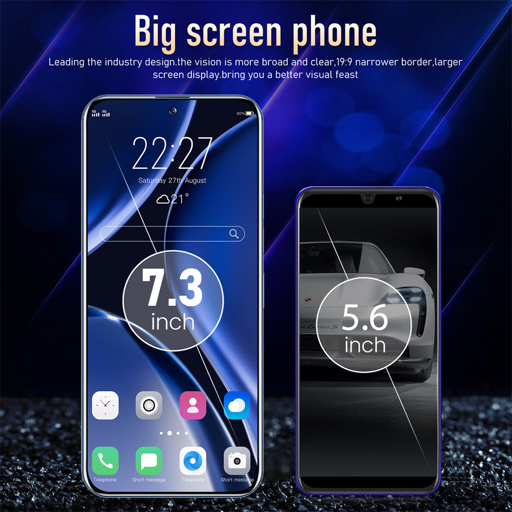 Mobile Phone Inch Straight Board Large Battery1TB Android13System European and American Version16+1TS23Ultra Large Battery Long Battery Life
