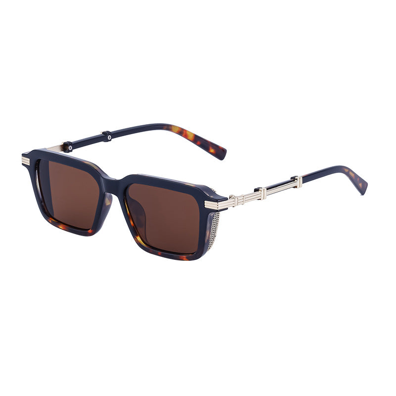 New European and American Fashion Polarized Sunglasses for Men Driving Anti-Glare Sunglasses Retro Punk Style Glasses shades