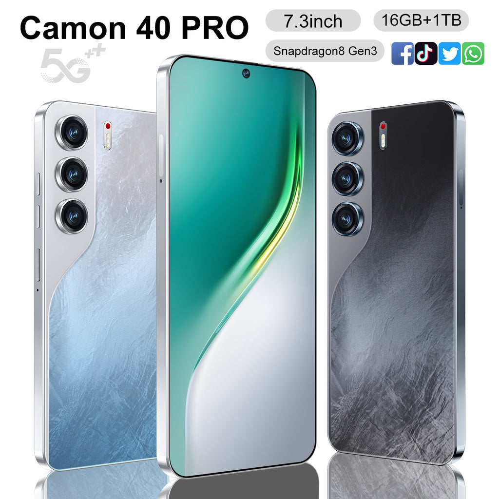 Hot-selling Popular Phone Camon40 Pro Android Phone7.3Large Screen16+1T Smartphones can replace