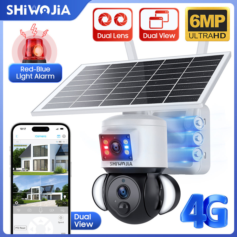 Source Factory Specializes in Solar-Powered Gun Ball Linkage HD600Multi-camera Multi-view Courtyard Surveillance