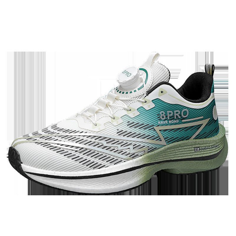 2025New8pro Full Palm Carbon Plate Racing Shock Absorption Running Shoes Men and Women Couples Rotating Buckle Youth Shoes Sports