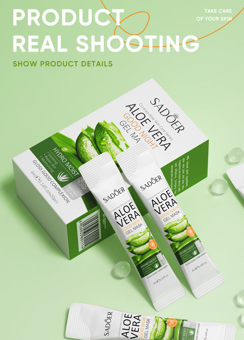 Aloe Vera Skincare Set SADOER Cleansing, hydrating, moisturizing, and nourishing  foreign trade manufacturer wholesale
