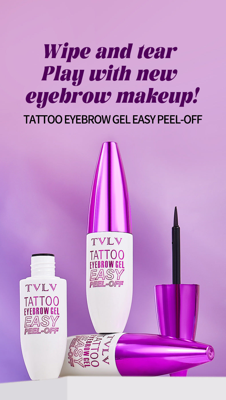 AliExpress Peel-off Eyebrow Cream Film-forming Peel-off Type Long-lasting Waterproof Sweat-proof Eyebrow Cream Packaging Makeup