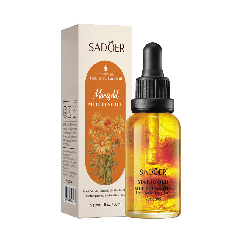 Cross-border Jasmine Dried Flower Massage Oil SADOER Moisturizing and rejuvenating skin body oil cross-border foreign trade wholesale