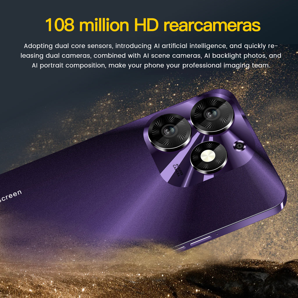 Mobile Phone Spark10 Pro Android4G Mobile Phone16+1T Side fingerprint scanner AI Smartphone(Popular)