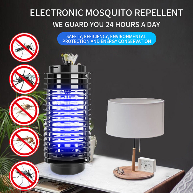 Specialized Electric Shock Photocatalyst Mosquito Killer Lamp LED Electronic Mosquito Repellent Household Black Diamond Silent Mosquito Trap Lamp