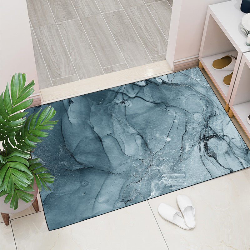 Geometric Abstract Entryway Non-Slip Mat Home Bathroom Doorway Water Absorption Soft Mat Easy to Clean Tech Cloth Entrance Mat