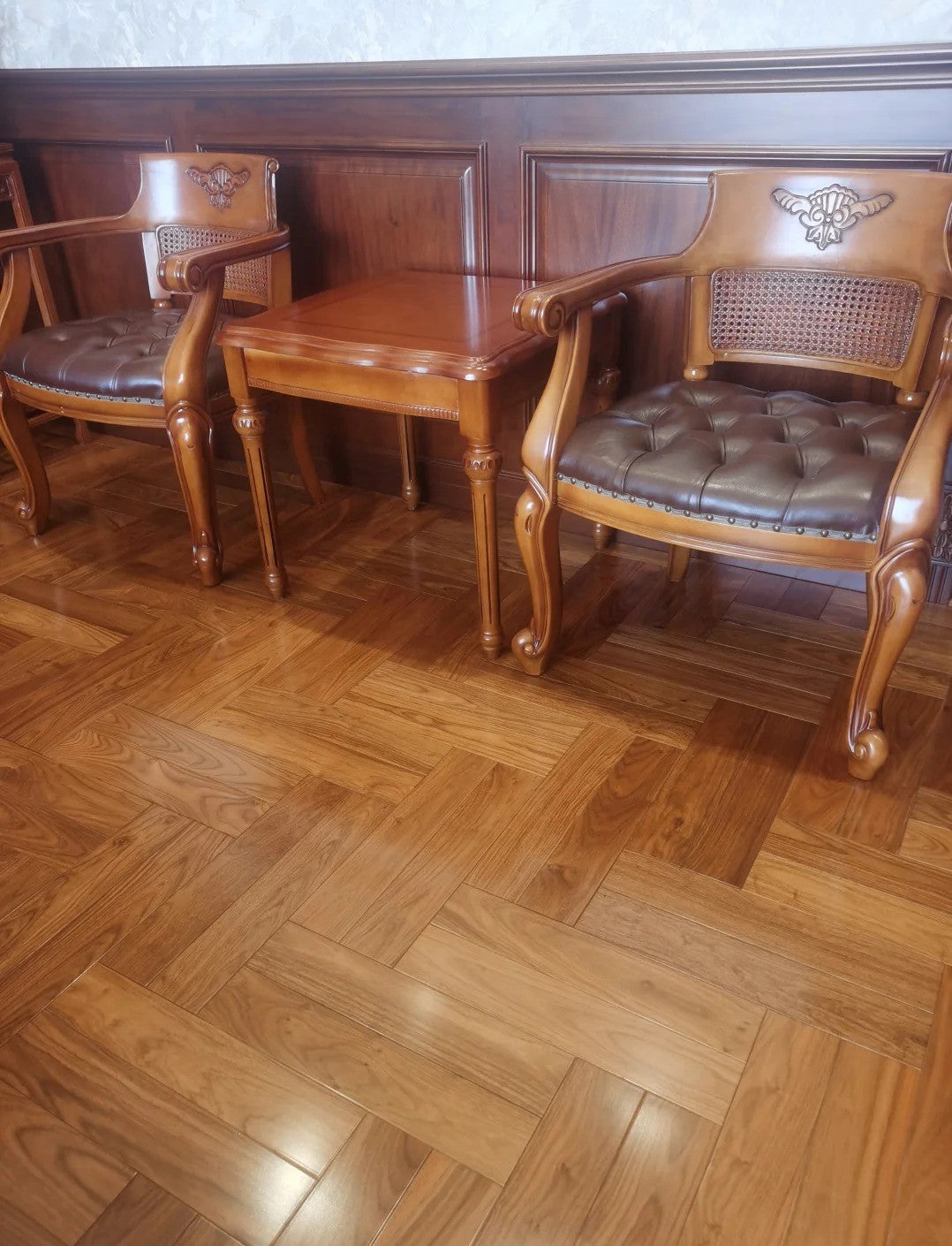 High Quality 14mm Three-Layer Padauk Wood Flooring UV Coated Natural Veneer Surface Stable for Outdoor Modern Interiors