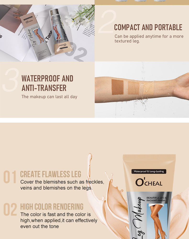 AliExpress Leg Cream Scar Covering Bare Skin Feel Stockings Leg Waterproof Non-Slip Makeup Contouring Moisturizing Cream