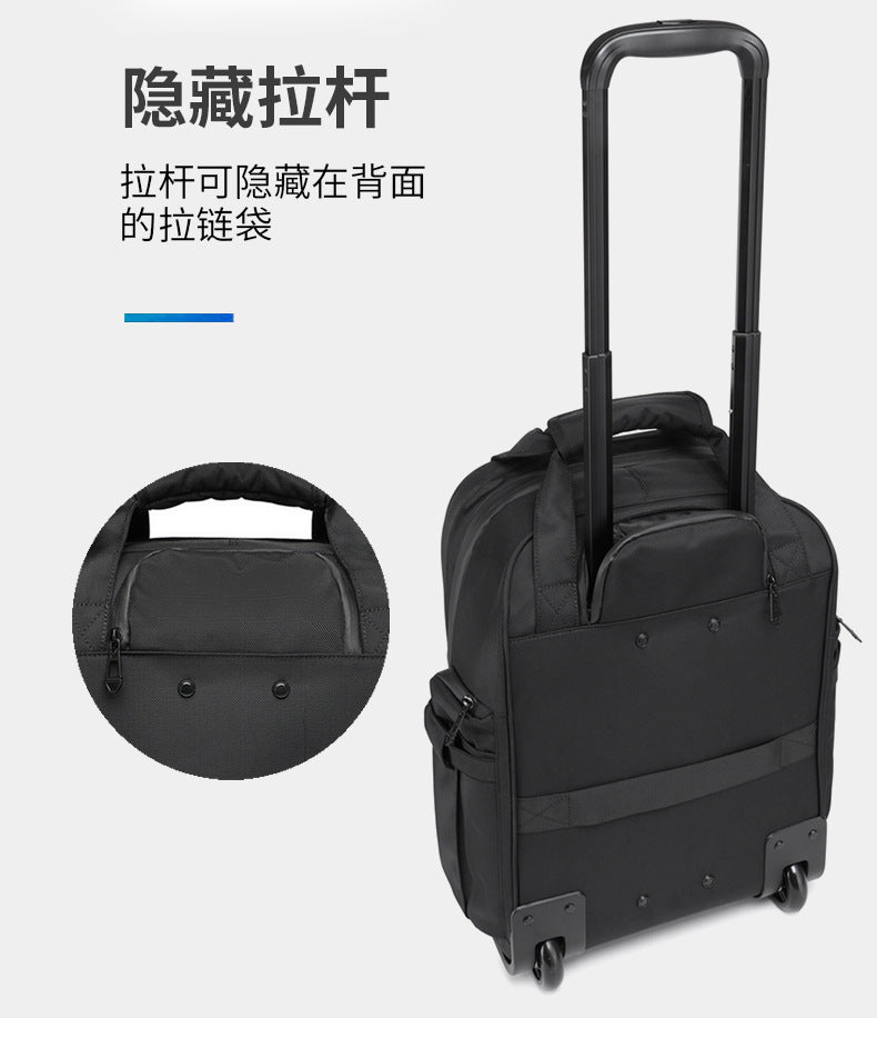 Trolley Travel Bag Business Boarding Bag Large Capacity Waterproof Oxford Cloth Multifunctional Handheld Wheeled Travel Bag